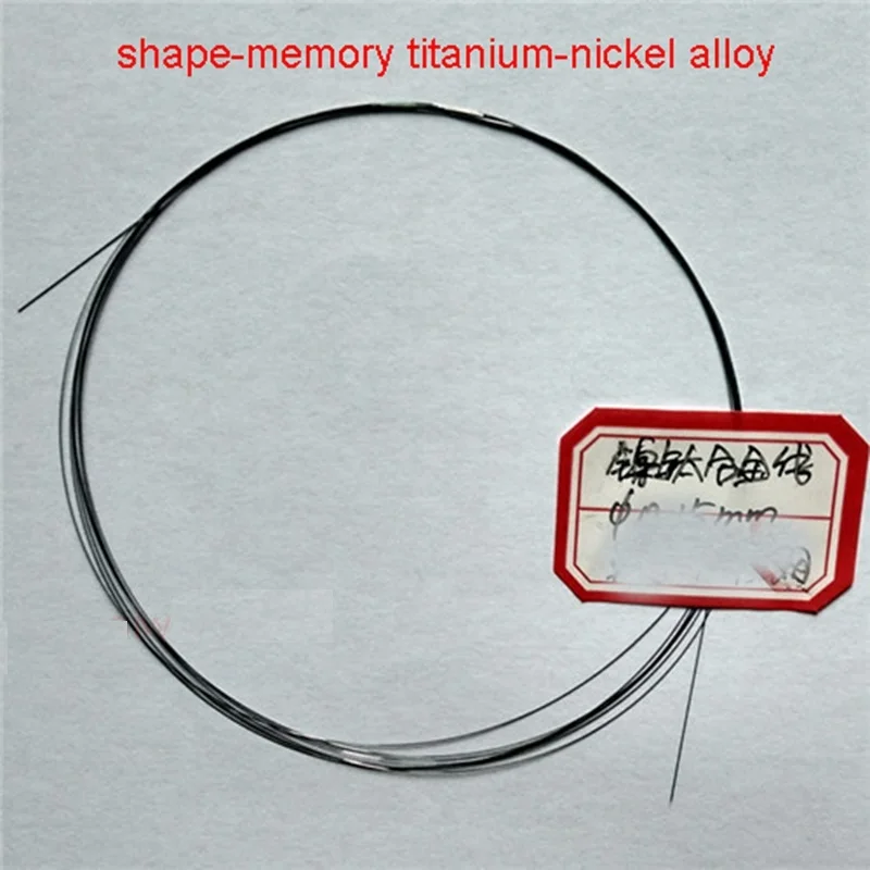 1meter Nickel titanium nitinol chromel alloy NiTi Memory Hyperelastic wire filament 0.1mm 0.15mm to  0.6mm