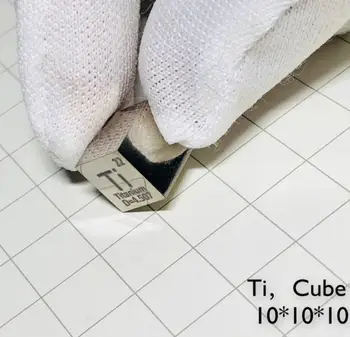 

MIRROR POLISHED High Purity 99.5% Titanium Ti Metal Element Periodic Table Cube 10mm