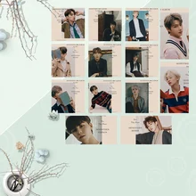 13Pcs/set SEVENTEEN Photo Pictures Cards Boy LOMO Cards Self Made LOMO Pictures Photocard Fan Supplies