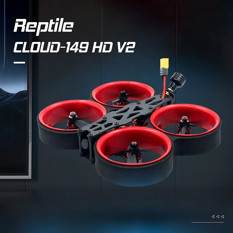 Гоночный Дрон Reptile CLOUD 149 HD мм 3 дюйма 2 4S гоночный FPV с CADDX Turbo EOS2 камера 1407 ТВЛ двигатель кв|Радиоуправляемые