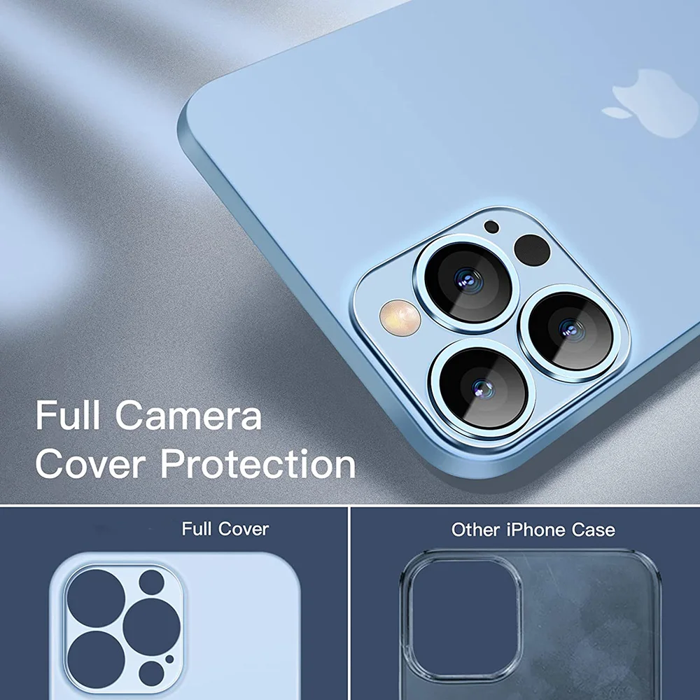 Sierra Blue Bumper Case For Iphone 13 Pro Max 2021 12 Mini 11 13pro 12pro  Xs Xr Iphone13 Silicone Metal Frame Phone Accessories - Mobile Phone Cases  & Covers - AliExpress