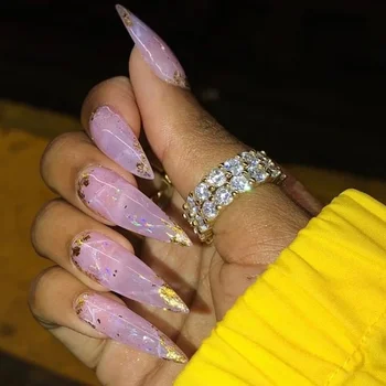 

Romanti iced out bling pink pinky Crystal full CZ wide double rows stacking rings for women girl Bridal fashion Band jewelry