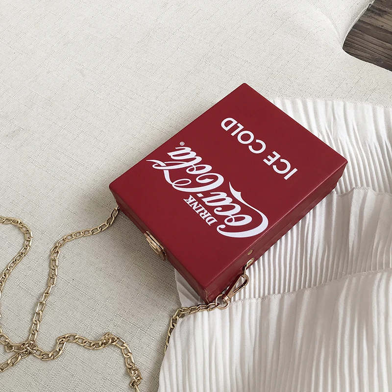 Women Fashion Coca Cola Purse Cute Transparent Crossbody Bag Lucite See Through Handbags Evening Clutch Events Stadium Approved