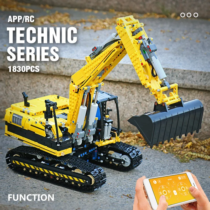 Technic Car 20007 Игрушки совместимы с Legoing 8043 моторизованный экскаватор игрушки модель