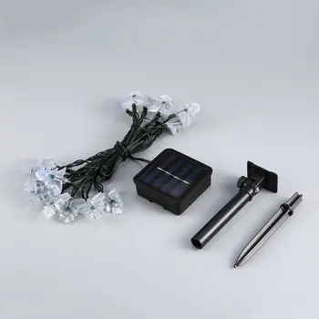 

20 LED Waterproof Tree Shaped Fairy Light String with Solar Panel Powered For Outdoor Garden Wedding Decoration