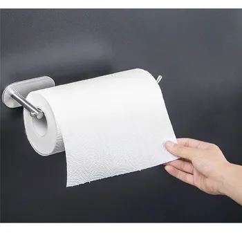 

Kitchen Roll Paper Accessory Wall Mount Toilet Paper Holder Stainless Steel Bathroom Tissue Towel Accessories Rack Holders