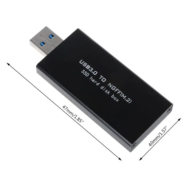 USB3.0 к NGFF корпус внешний NGFF M.2 SSD к USB 3,0 чехол для M.2 NGFF B+ M ключ 2242 42 мм SSD адаптер
