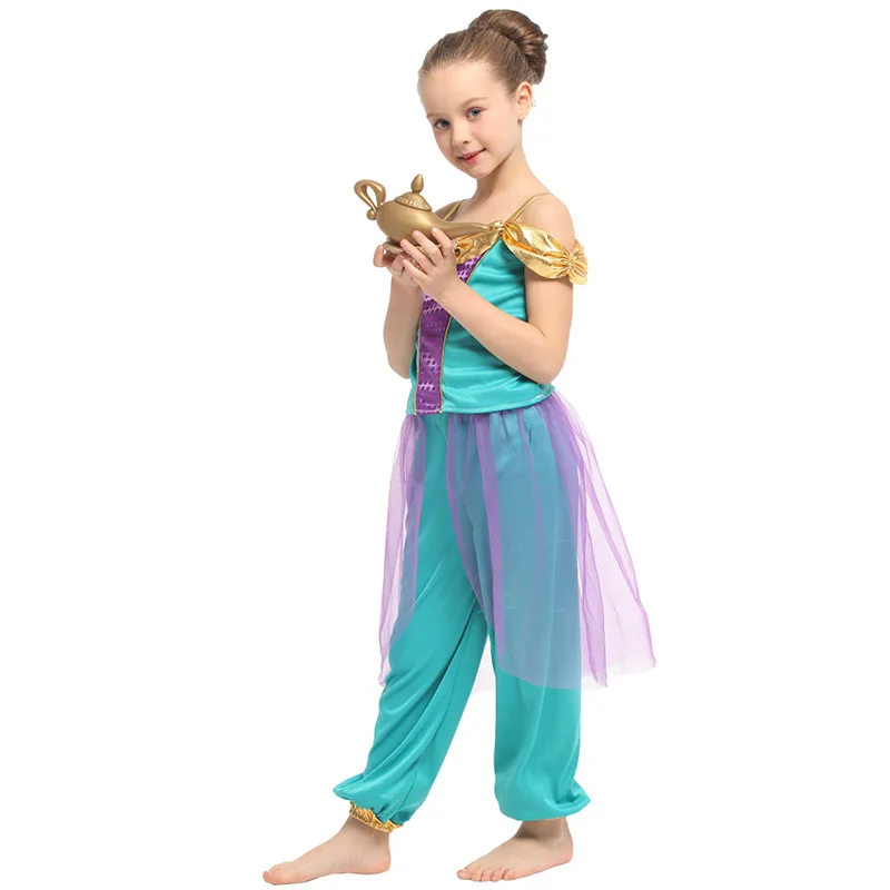 Хэллоуин вечерние косплэй детская одежда девушка Аладдин, Жасмин костюм принцессы костюм Аладдина одежда в стиле аниме