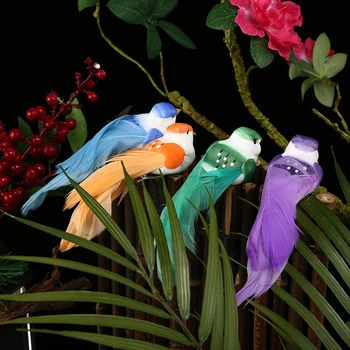 

12pcs Simulation Pigeon Artificial Imitation Bird Artificial Birds Foam Window Craft Wedding Living Room Decoration