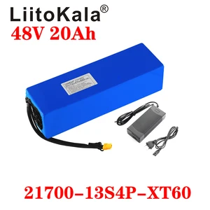 Image 1 - LiitoKala بطارية دراجة كهربائية ، بطارية أصلية للدراجة الكهربائية ، 48 فولت ، 20 أمبير ، 1000 واط ، XT60