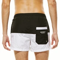 New Brand Men's Shorts SEOBEAN Polyester Casual Summer Sea beach Quick Dry Pants Boxer shorts Print Striped Beachwear 70303 2
