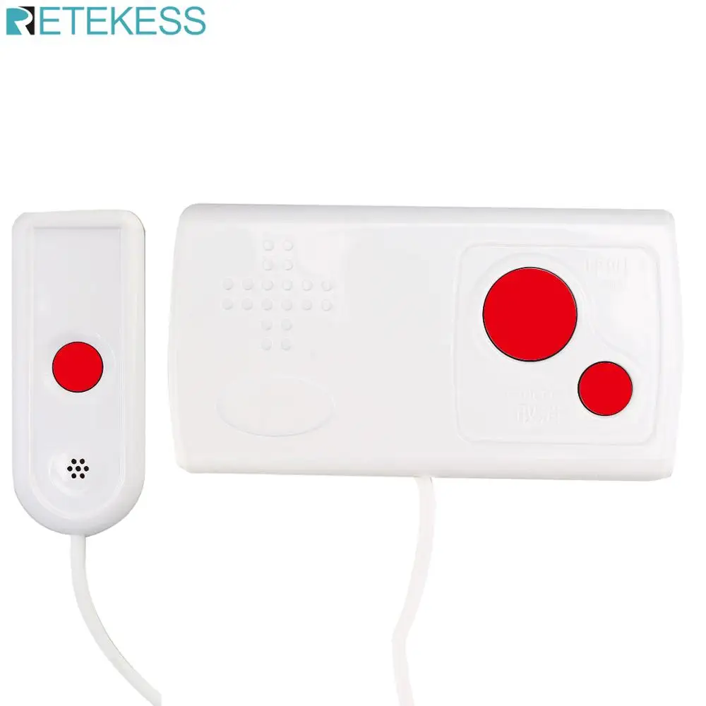 Retekess TD003 Wireless Call Button Transmitter with Handle for Nurse Calling System Clinic Ward|Пейджеры| |