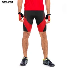 ARSUXEO, мужские велосипедные шорты, противоударные, 3D, мягкие, MTB, горный велосипед, шорты, компрессионные колготки, велосипедные короткие штаны, дышащие
