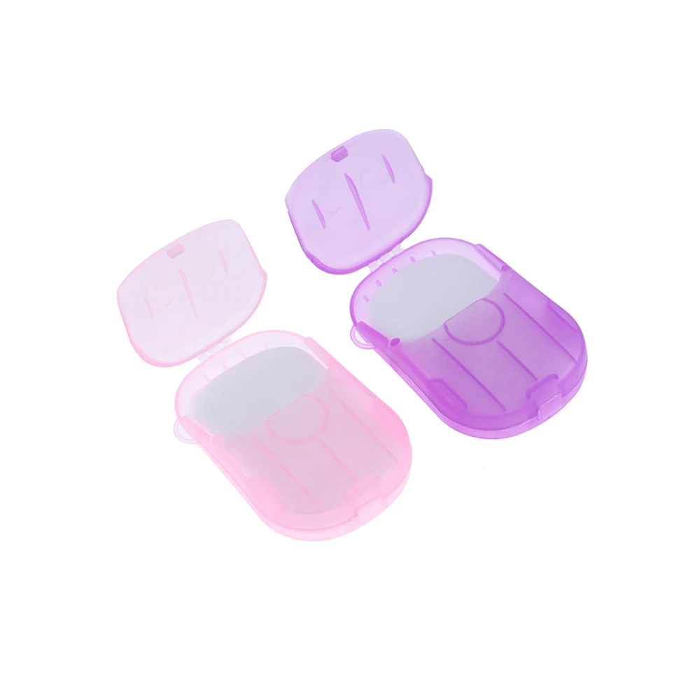 Boxed soap paper portable hand-washing tablets mini soap paper hotel travel disposable