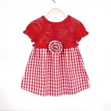 Летняя одежда для маленьких девочек детское платье для новорожденных с цветочным узором Повседневные детские платья с рукавами для малышей Одежда для детей от 1 до 4 лет