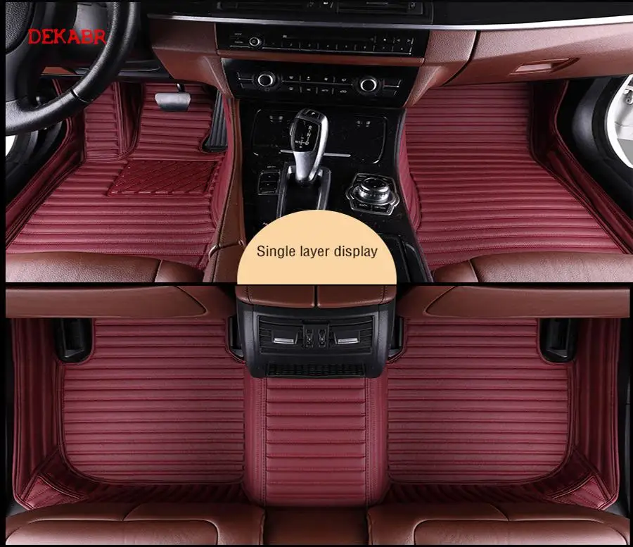 

New double layer Custom car floor mats for KIA All Models rio kia sportage sorento optima cerato k2 k3 k4 k5 styling floor mat