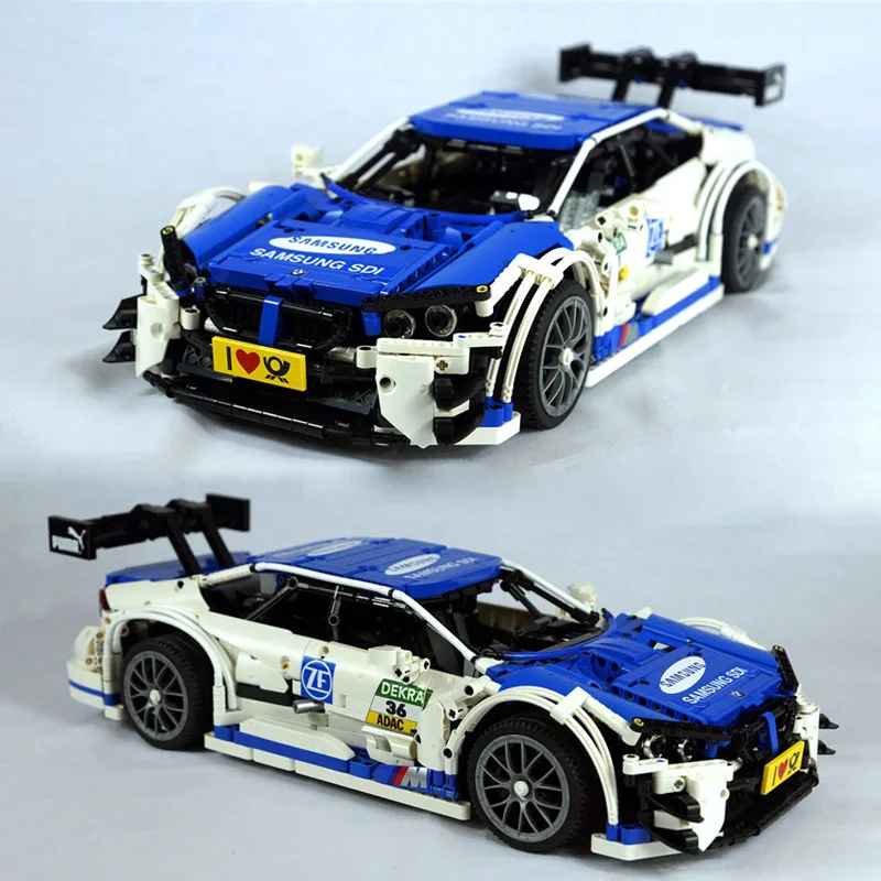 

NEW Technic RC Motor Power Function MOC-4339 M4 DTM Mobile Vehicle Building Kits Blocks Bricks Birthday DIY Toys Gifts