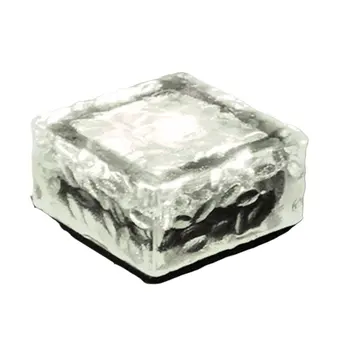 

LED Solar Ice Brick Light Large Waterproof Solar Buried Ice Flower Tile Lamp Outdoor Patio Park Decorative Lighting
