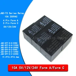 JQC-3FF-S-H -Z T73 5V12VDC24V 4 feet/5 feet 10A Form A/Form C Original small electromagnetic home appliance power relay