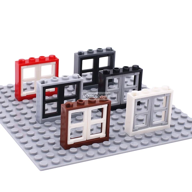 Marumine 3854 Pane For Window 1x2x3 With 60594 Window 1x4x3 No Shutter Tabs Building Blocks Model Kit House Construction Set 5