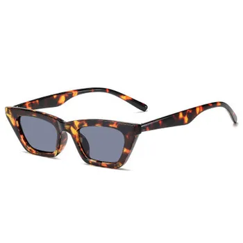 Cmaos-Gafas De Sol con diseño De ojo De gato para mujer, anteojos De Sol femeninos De leopardo, De marca De diseñador, a la moda, pequeñas, con protección Uv400