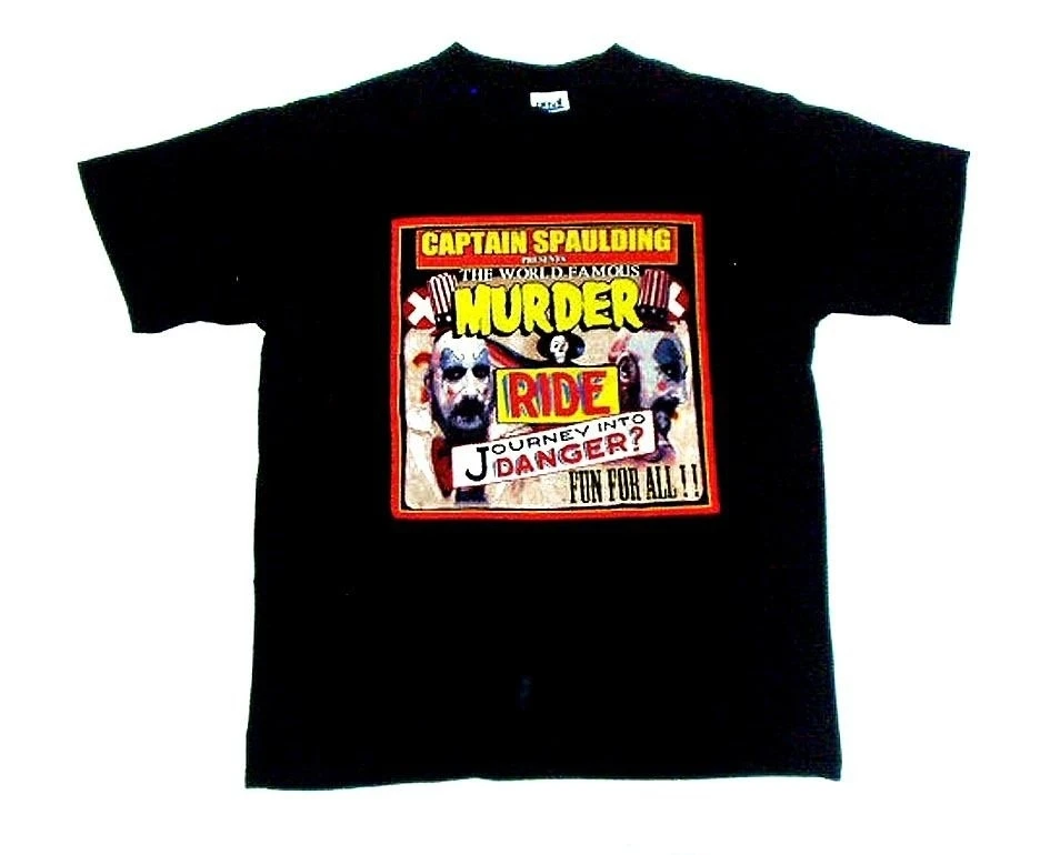 Men t shirt Details about Rob Zombie Horror Films CAPTAIN SPAULDING Muder Ride NWORN M t-shirt women |