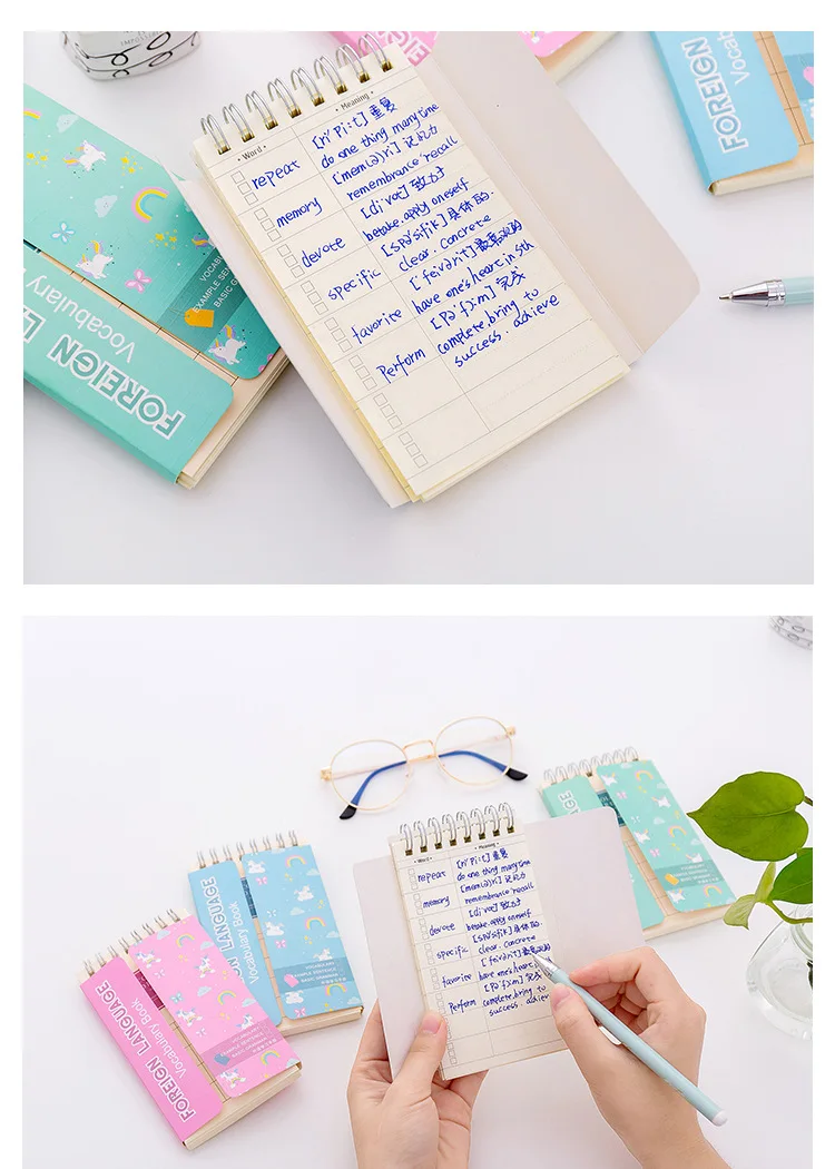 Корейский Сакура блокнот для заметок липкий блокнот Kawai планировщик Складная книга милые школьные канцелярские принадлежности вещи для эскизов контрольный лист блокнот