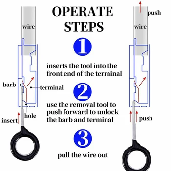 

Tools Pin Ejector Kit Set Wire Connector Release Extractor Auto Terminal
