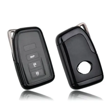 PC+ TPU автомобильный чехол для ключей для Lexus NX GS RX IS ES GX LX RC 200 250 350 LS 450H 300H брелок для ключей аксессуары - Название цвета: black