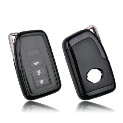 black PC+ TPU автомобильный чехол для ключей для Lexus NX GS RX IS ES GX LX RC 200 250 350 LS 450H 300H брелок для ключей аксессуары - Название цвета: black