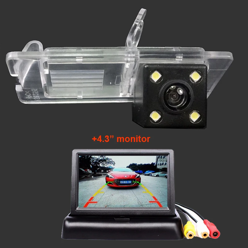 

Car Rear View Camera for Renault Fluence Duster Megane Latitude scenic 2 Laguna 2 3 with 4.3inch LCD Foldable Monitor