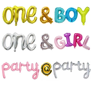 

Hello Boy Girl Baby One Letter Foil Balloons Baby Shower Balloons Birthday Party Decorations Kids Rose Gold Gender Reveal Ballon