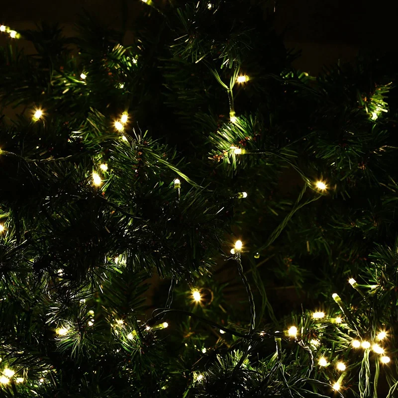 Led String Lights 200-LED String Light High Voltage EU / US Plug Holiday Lighting Outdoor Xmas Tree Decoration String Lamp EU Pl