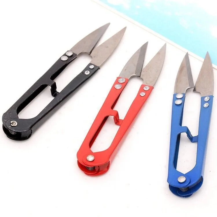 

Sewing Small Nail-scissor Shear Connecter Household Small Mini Scissors Spring Embroidery Manual Scissor Cross Stitch U-Shaped.