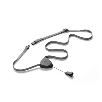 

Textile flex cord with tape measure for badge Black