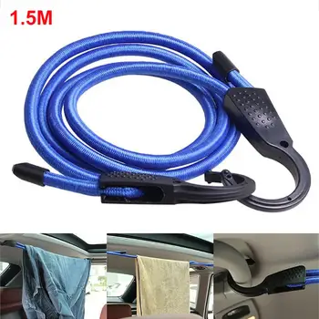

1.5M Outdoor Travel Car Luggage Fixing Rope Indoor Clothesline Car Elastic Bungee Cord Luggage Straps Ropes Belt Camping Luggage