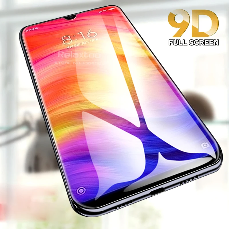 

9D Glass On Xiomi Redmi Note 7 Pro 6A 6 7A Tempered Glass Screen Protector For Xiaomi Mi 9 SE 9T 8 A3 A2 Lite Safety Film Cover