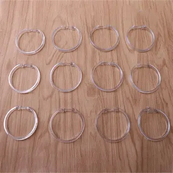 

Shower curtain ring, transparent, 12 pieces 67JB