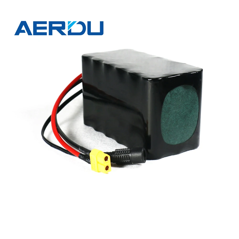 AERDU 3S6P 12V 21Ah 40A BMS orline battery pack 18650 li-ion 3500mah cells XT60 DC5521 400Watt High Power Motor Scooter light