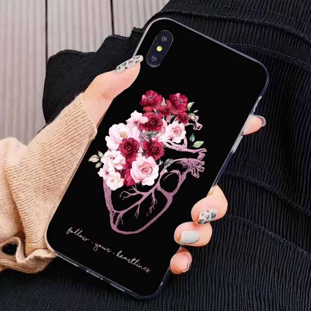 Медицинские человеческие органы мозговые почки для iPhone 11 Pro 4 4S 5 5S SE 5C 6 6S 7 8X10 XR XS Plus