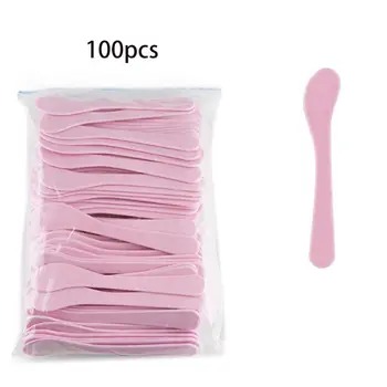 

New 100Pcs Cosmetic Spatula Scoop DIY Facial Mask Mud Mixing Spoon Applicator Tool