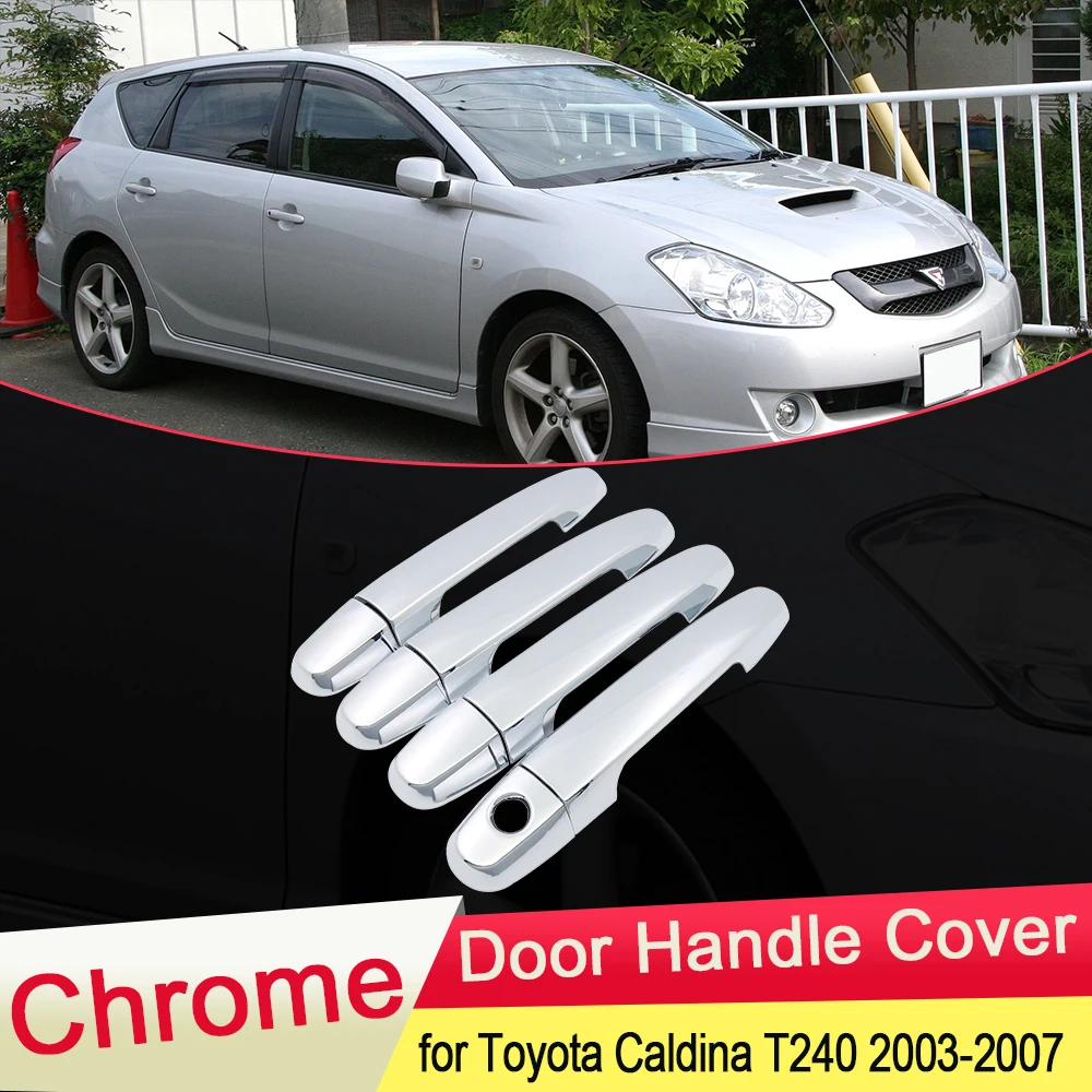 Для Toyota Caldina T240 2003 2004 2005 2006 2007 Роскошная хромированная Дверная ручка Крышка
