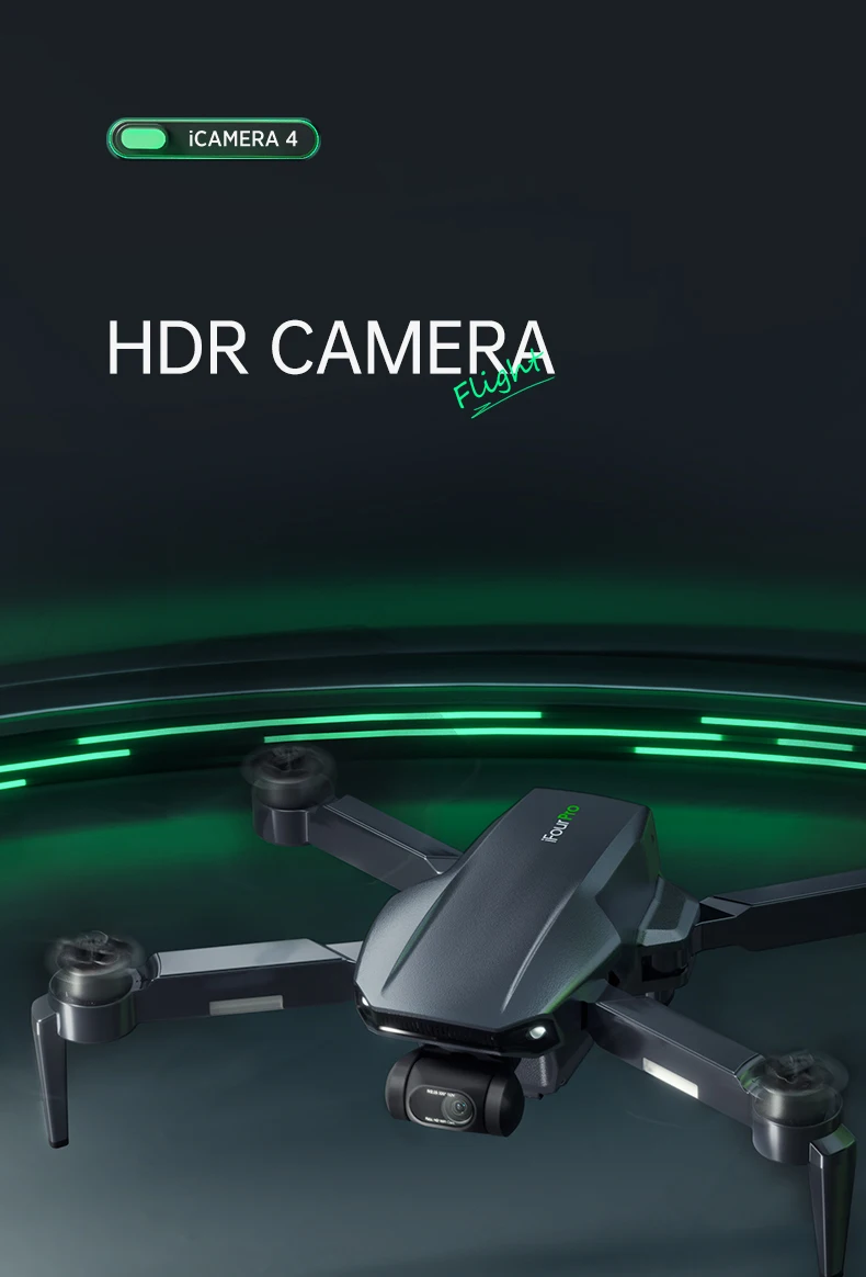 HR iCamera4 PRO RC Drone 4K Profesional FPV 3-Axis Gimbal Dron Mini HD Camera GPS Brushless Quadcopter Toys VS KF102 SG907 MAX quadrone 4ch remote control