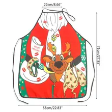 Женский сексуальный фартук, мультяшный Забавный Рождественский фартук, аксессуар для укладки волос