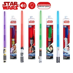 Hasbro – sabre Laser réglable Star Wars E8 Rey, jouet pour garçon et fille, sabre Laser, réglable, avec Luke Skywalker, C1570 