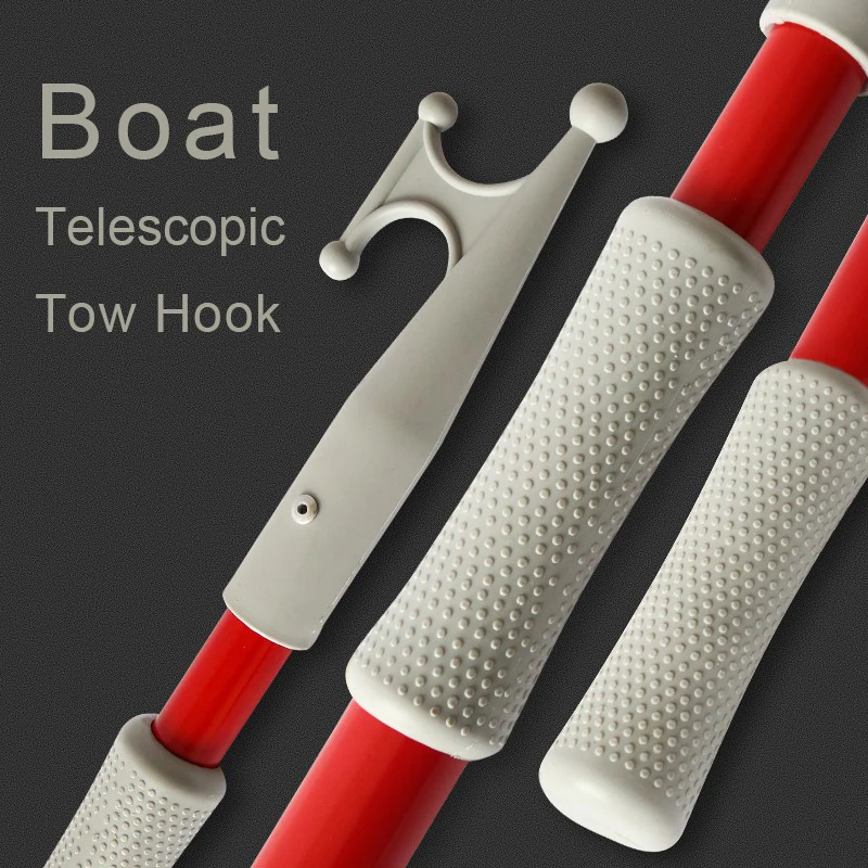 New 1PC Aluminum Alloy Telescopic Tow Hook Support Rod Boat Hook Boat Part Boat Accessories Marine elves mk3 hotbed aluminum heated bed for hot bed support 12v 24v 310 310 3 0mm 3d printer hotbed 3d printer part