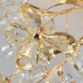 

Nordic LED Crystal Ceiling Chandelier Lighting Modern Light Luxury Atmosphere Living Lamp Restaurant Bedroom Loft Decor Fixtures