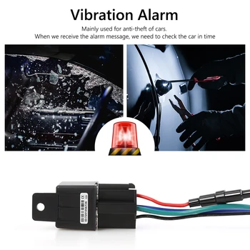 

Anti-theft Monitoring Cut Off Oil Power System GPS Tracker Car Locator Cut Off Fuel Overspeed Alarm Tracking Device