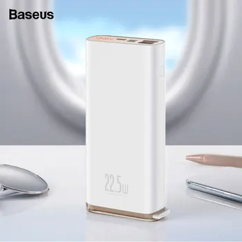 

Baseus Quick Charge 3.0 20000mAh Power Bank USB C PD 5A SCP Powerbank Portable External Battery Charger For Huawei Xiaomi iPhone