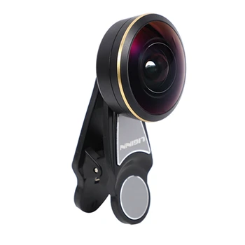 

HOT-Super Fisheye 238 Degree 5K Hd Full Sn Phone Camera Lens Kit For Iphone Xs Xr 8 7 6 Millet Phone Huawei